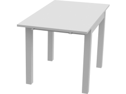 Стол кухонный MEBELAIN Вардиг С белый шпон 80-120x70x74 см 