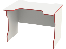 Стол компьютерный геймерский MEBELAIN Вардиг К2 белый/красный 100x82x75 см 