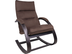 Кресло-качалка LESET Морено венге/коричневый велюр V 23 