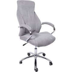Кресло компьютерное AKSHOME Mastif ткань серый 