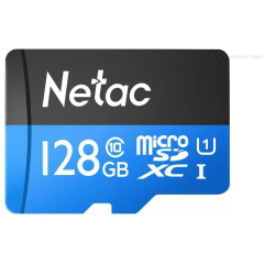 Карта памяти NETAC MicroSD P500 Standard с адаптером SD