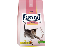 Сухой корм для котят HAPPY CAT Kitten Land Geflugel птица и лосось 1,3 кг 