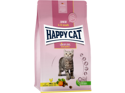 Сухой корм для котят беззерновой HAPPY CAT Junior Land Geflugel птица 10 кг 