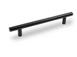 Ручка мебельная рейлинг BOYARD RR002BL.5/128 черная