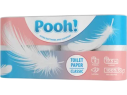 Бумага туалетная POOH! Classic 2 слоя 8 рулонов (4670024936041)