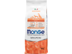 Сухой корм для собак MONGE Speciality Adult Monoprotein лосось с рисом 12 кг 