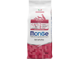 Сухой корм для собак MONGE Speciality Adult Monoprotein говядина с рисом 12 кг 