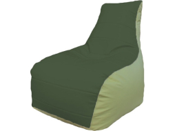 Кресло-мешок FLAGMAN Бумеранг зеленый/оливковый 