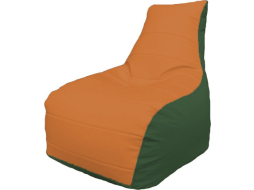 Кресло-мешок FLAGMAN Бумеранг оранжевый/зеленый 