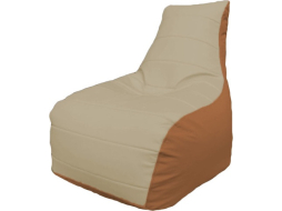 Кресло-мешок FLAGMAN Бумеранг светло-бежевый/оранжевый 