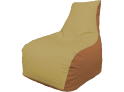 Кресло-мешок FLAGMAN Бумеранг охра/оранжевый 