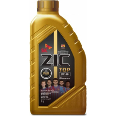 Моторное масло 5W40 синтетическое ZIC TOP 1 л 