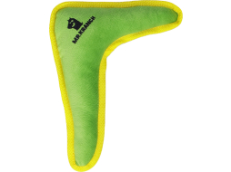 Игрушка для собак MR.KRANCH Бумеранг с пищалкой 22х19х4,5 см зеленый 