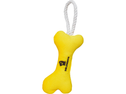 Игрушка для собак MR.KRANCH Косточка с канатом 31х9х4 см желтый 