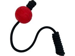 Игрушка для собак MR.KRANCH Мяч на шнуре 6 см красный 
