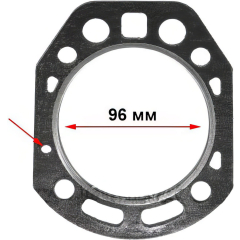 Прокладка ГБЦ для двигателя R185-6 (96мм) с допканалом STARK 