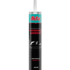 Клей-герметик AKFIX Windshield для вклейки автомобильных стекол черный 300 мл 