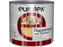Лак алкидно-уретановый РОГНЕДА Eurotex Premium Для паркета полуматовый 0,8 л