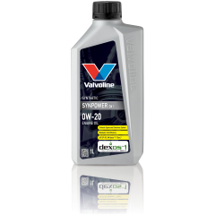 Моторное масло 0W20 синтетическое VALVOLINE SynPower DX1 1 л 