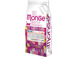 Сухой корм для кошек MONGE PFB Speciality Monoprotein лосось 10 кг 