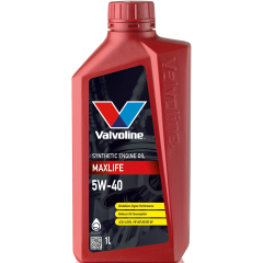 Моторное масло 5W40 синтетическое VALVOLINE MaxLife 1 л 