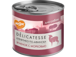 Влажный корм для собак МНЯМС Клефтико по-афински ягненок с морковью паштет консервы 200 г 