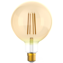 Лампа светодиодная филаментная Е27 GAUSS 10 Вт 2400К golden диммируемая 