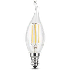 Лампа светодиодная филаментная E14 GAUSS tailed 7 Вт 4100K 