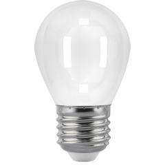 Лампа светодиодная филаментная E27 GAUSS Globe 5 Вт 4100K opal/milky 