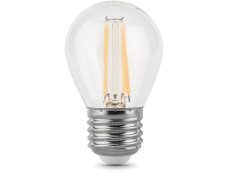 Лампа светодиодная филаментная E27 GAUSS Filament G45