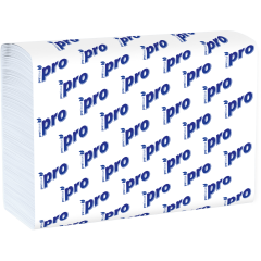 Полотенца бумажные PROTISSUE двухслойные Z-сложения 190 штук 