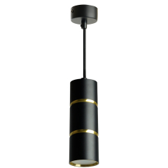 Светильник подвесной FERON ML1868 Barrel Zen levitation черный, золото 