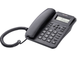 Телефон домашний проводной TEXET TX-264 черный