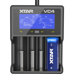 Зарядное устройство для аккумуляторов XTAR VC4 с USB кабелем
