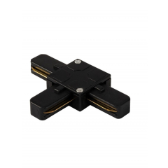 Коннектор для однофазного шинопровода Т-образный IMEX черный 