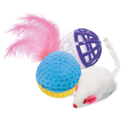 Игрушка для кошек TRIOL XW0028 набор мяч, мышь, шар 