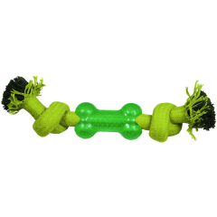 Игрушка для собак TRIOL Веревка-канат, 2 узла и кость 24 см 