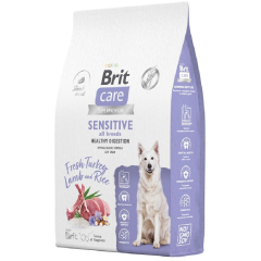 Сухой корм для собак BRIT Care Sensitive Healthy Digestion ягненок и индейка 12 кг 