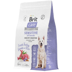Сухой корм для собак BRIT Care Sensitive Healthy Digestion ягненок и индейка 3 кг 