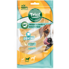 Лакомство для собак TRIOL Косточки жевательные Dental 12,5 см 2 штуки 