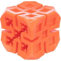 Игрушка для собак TRIXIE Куб для снеков оранжевый 6 см 