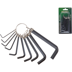 Набор ключей шестигранных 1,5-10 мм 10 предметов коротких ВОЛАТ 