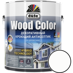 Антисептик DUFA Wood Color кроющий декоративный белый 2,5 л