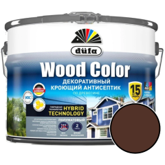 Антисептик DUFA Wood Color кроющий декоративный темный шоколад 9 л