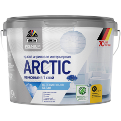 Краска акриловая DUFA Premium Arctic интерьерная 9 л