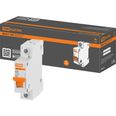 Автоматический выключатель TDM ВА47-63 1Р