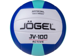 Волейбольный мяч JOGEL JV-100 №5 синий/мятный 