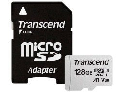 Карта памяти TRANSCEND MicroSD 300S с адаптером SD