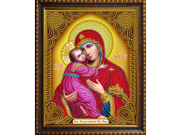 Алмазная вышивка АЛМАЗНАЯ ЖИВОПИСЬ Икона Владимирская Богородица