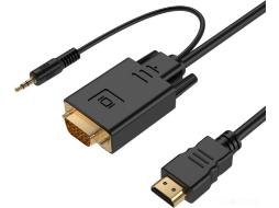 Кабель GEMBIRD Cablexpert HDMI to VGA+3.5mm Jack 